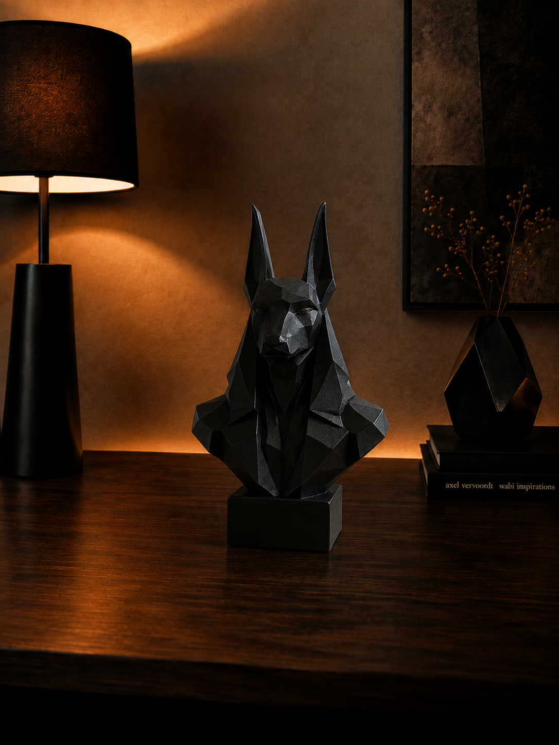 Busto de Anúbis Low Poly