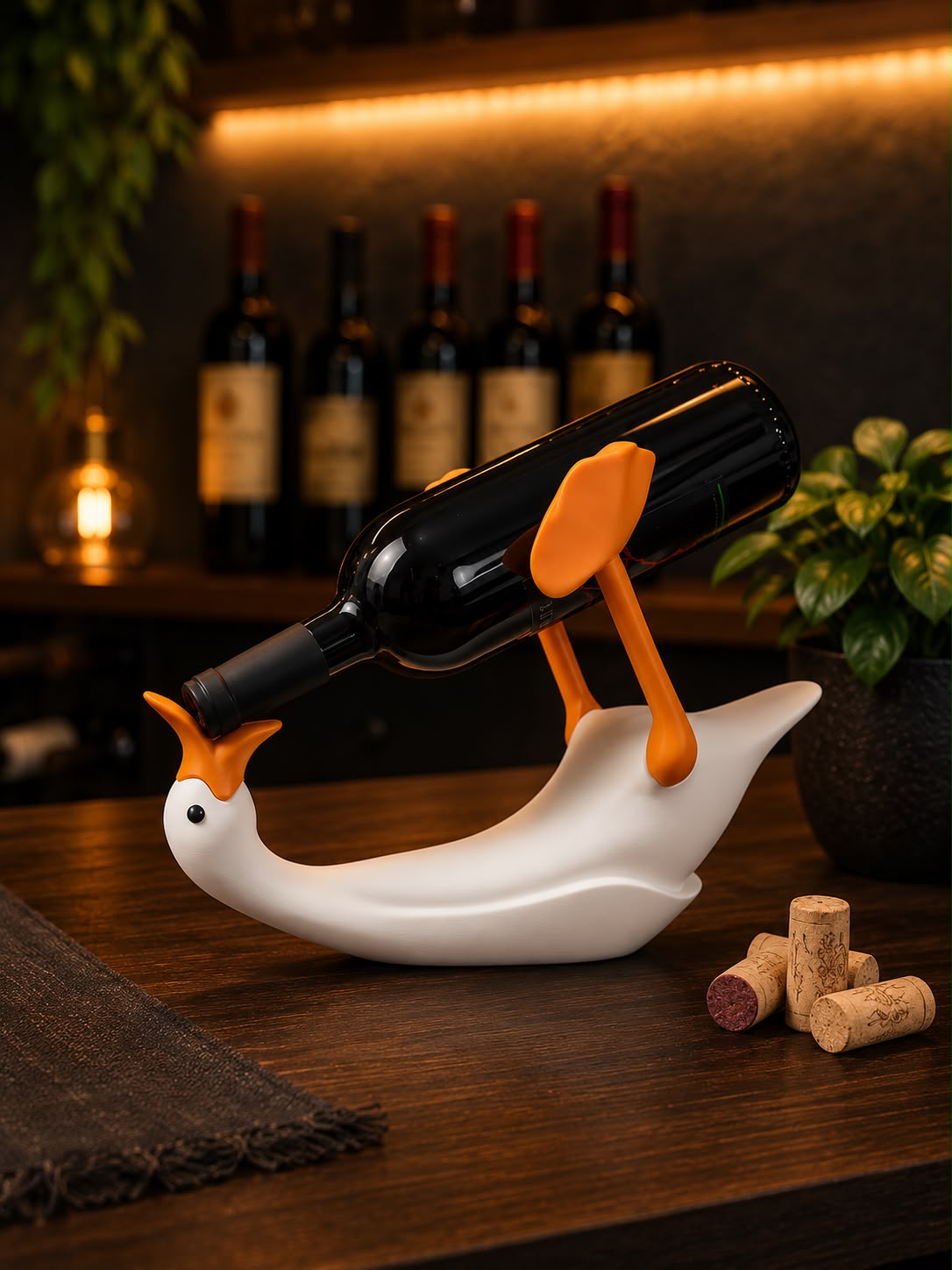 Ganso Suporte de Vinho